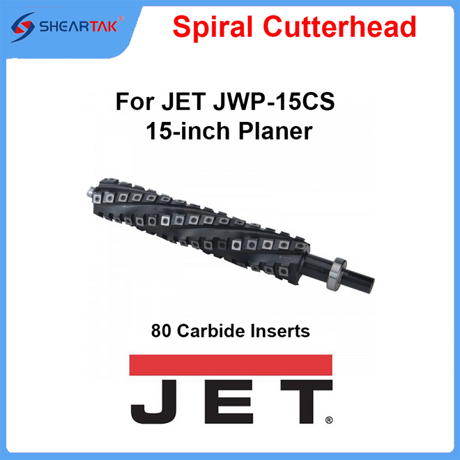 Spiral Cutterhead for JET JWP-15CS 15-inch Planer