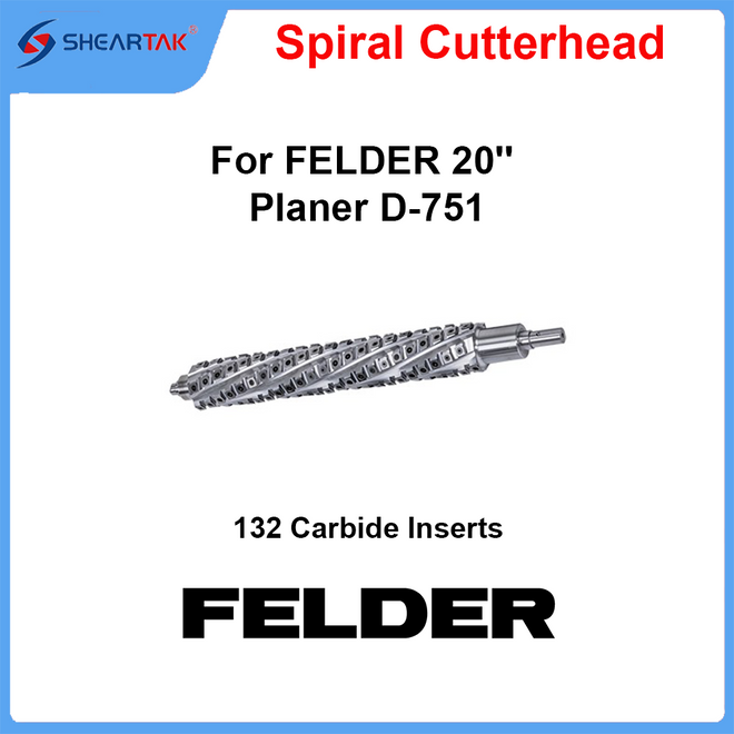 Spiral Cutterhead for FELDER 20'' Planer D-751
