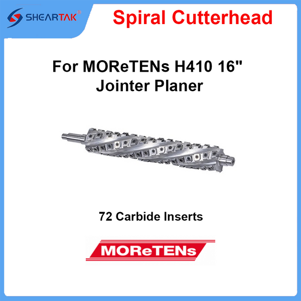 Sheartak Spiral Cutterhead for Moretens (Morten) H410 16" Thicknesser and Planer
