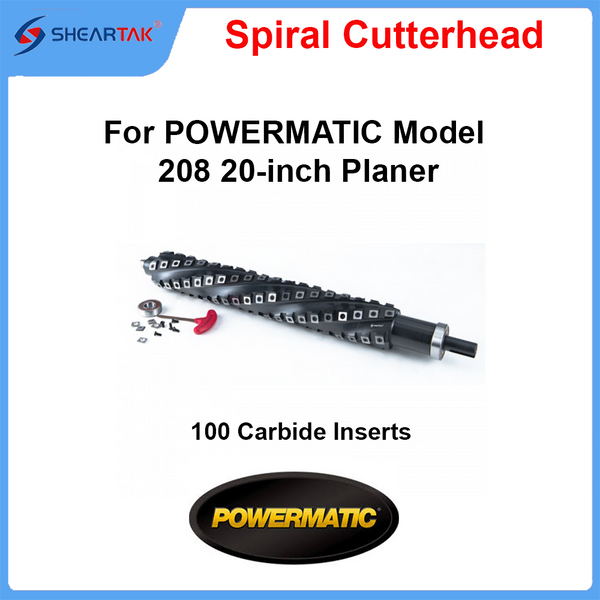 Spiral Cutterhead for POWERMATIC Model 208 20-inch Planer