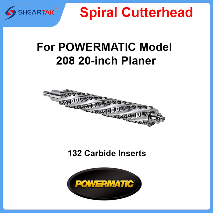 Spiral Cutterhead for POWERMATIC Model 208 20-inch Planer