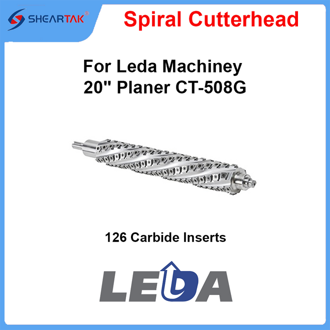 Spiral Cutterhead for Leda Machiney 20'' Planer CT-508G 126