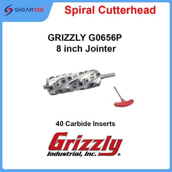 Spiral Cutterhead GRIZZLY G0656P 8 inch Jointer
