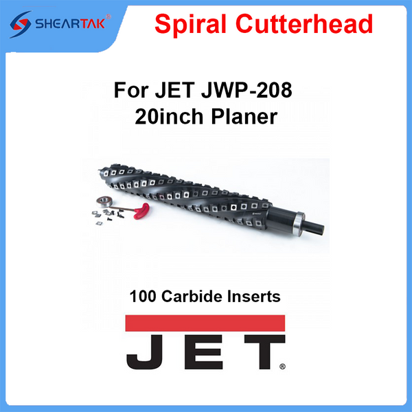 Spiral Cutterhead for JET JWP-208 20inch Planer 100 Carbide Inserts