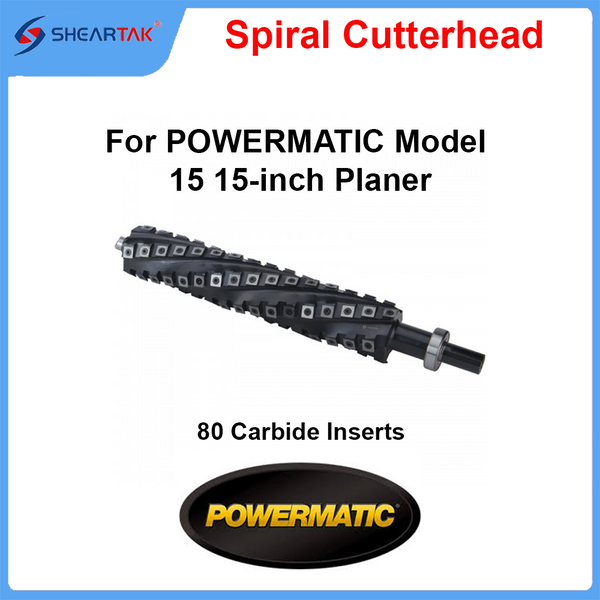 Spiral Cutterhead for POWERMATIC Model 15 15-inch Planer
