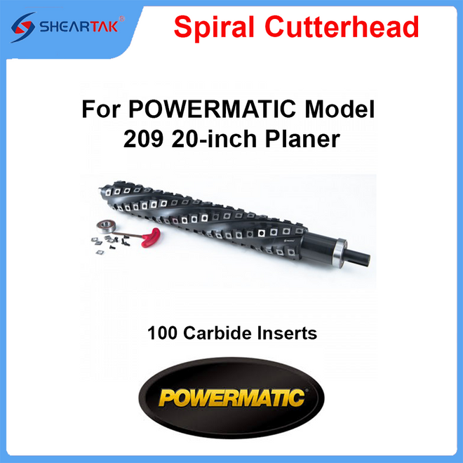 Spiral Cutterhead for POWERMATIC  Model 209 20-inch Planer