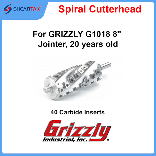 Spiral Cutterhead for GRIZZLY  G1018 8" Jointer, 20 years old