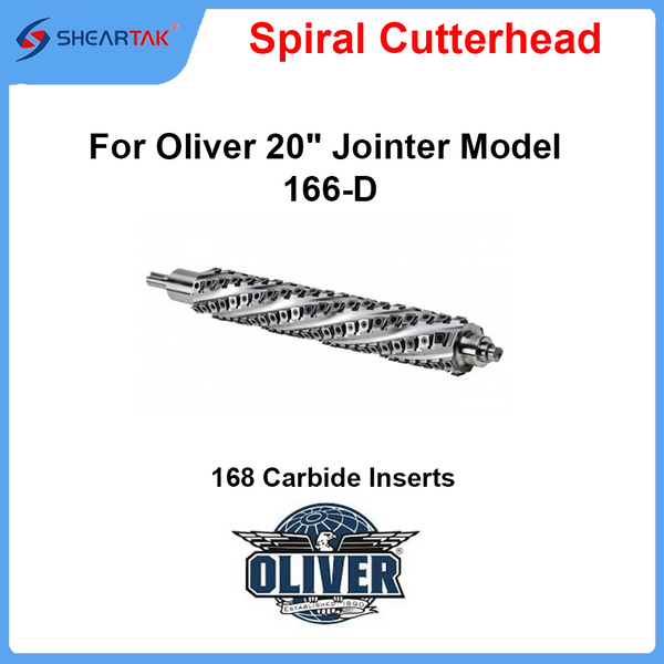 Spiral Cutterhead for Oliver 20" Jointer Model 166-D