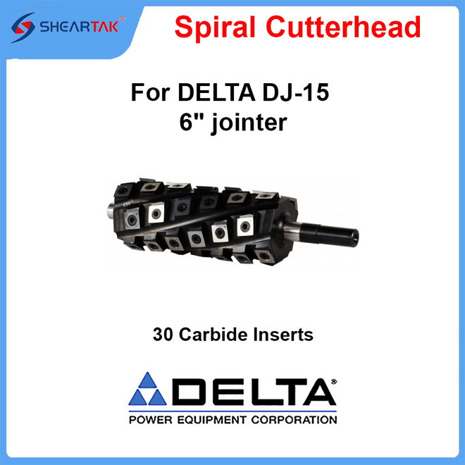 Spiral Cutterhead for DELTA DJ-15 6" jointer
