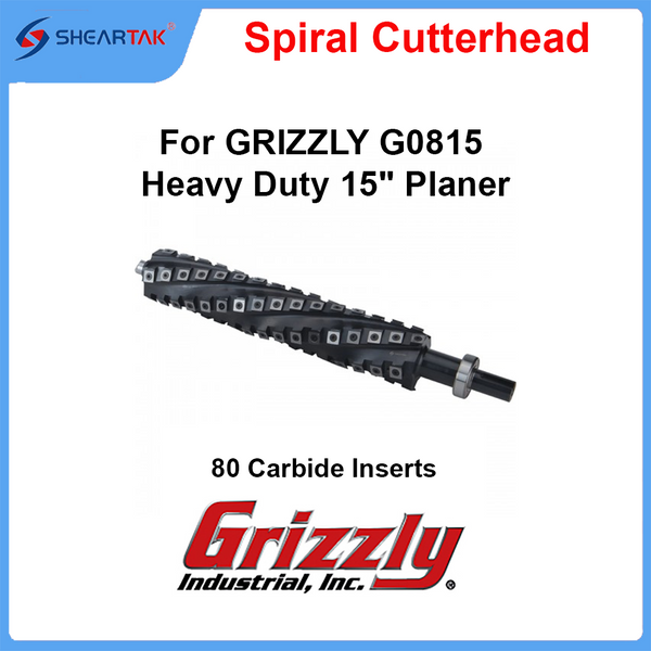 Spiral Cutterhead for GRIZZLY G0815 Heavy Duty 15" Planer