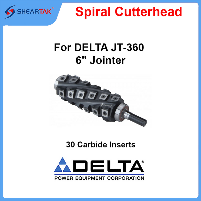 Spiral Cutterhead for DELTA JT-360 6" Jointer