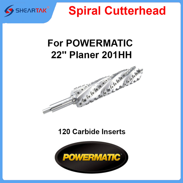 Spiral Cutterhead for POWERMATIC 22'' Planer 201HH