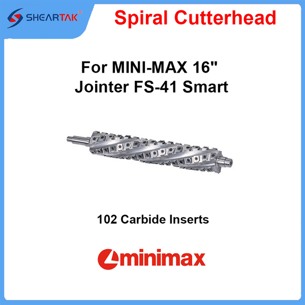 Spiral Cutterhead for MINI-MAX  16" Jointer FS-41 Smart