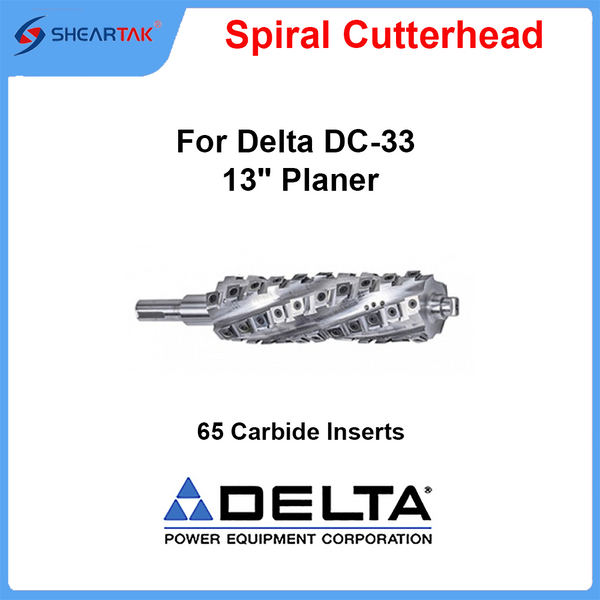 Spiral Cutterhead for Delta DC-33 13" Planer