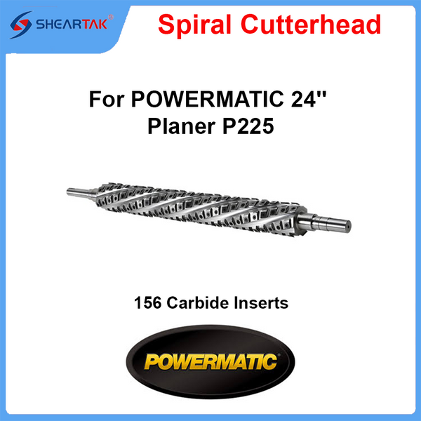 Sheartak Spiral Cutterhead for POWERMATIC 24'' Planer P225