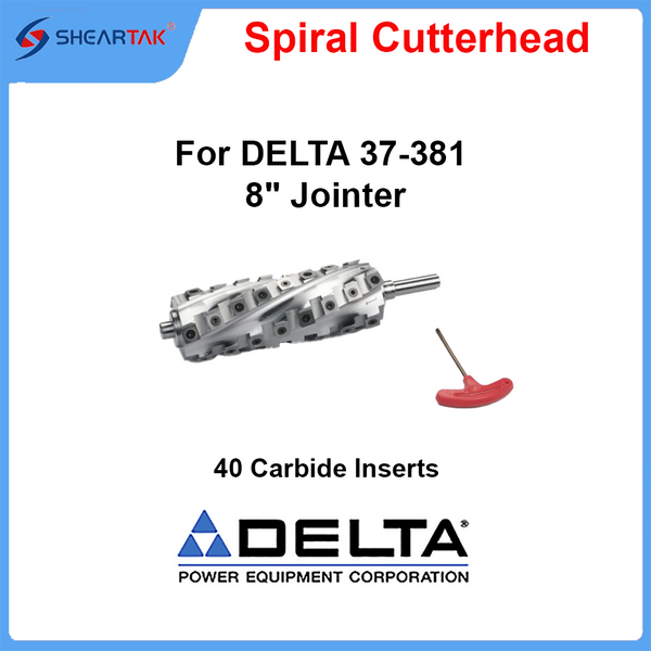 Spiral Cutterhead for DELTA 37-381 8" Jointer