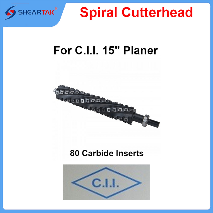 Spiral Cutterhead for C.I.I. 15" Planer