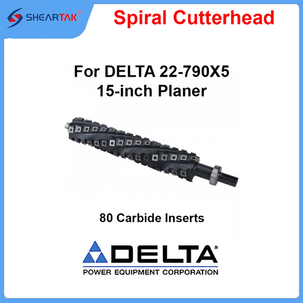 Spiral Cutterhead for DELTA 22-790X5 15-inch Planer