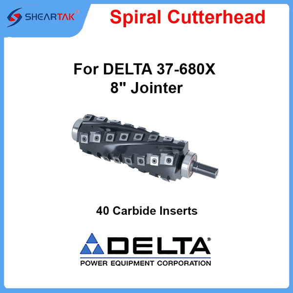 Spiral Cutterhead for DELTA 37-680X 8" Jointer