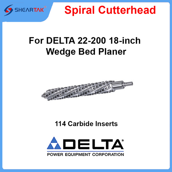 Spiral Cutterhead for DELTA 22-200 18-inch Wedge Bed Planer