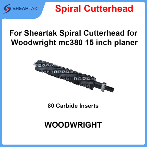 Spiral Cutterhead for Spiral Cutterhead for Woodwright mc380 15 inch planer