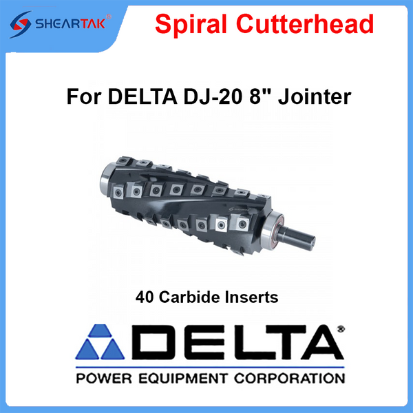 Spiral Cutterhead for DELTA DJ-20 8" Jointer