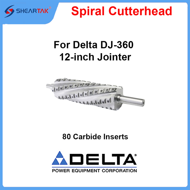Spiral Cutterhead for Delta DJ-360 12-inch Jointer