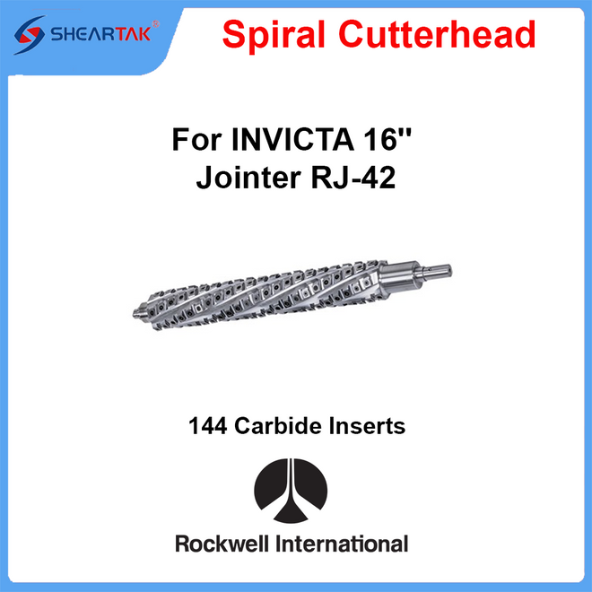 Spiral Cutterhead for INVICTA 16'' Jointer RJ-42