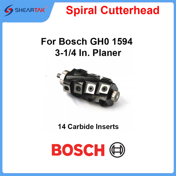 Spiral Cutterhead for Bosch GH0 1594 3-1/4 In. Planer