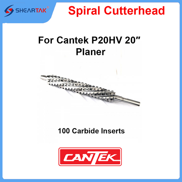 Spiral Cutterhead for Cantek P20HV 20″ Planer