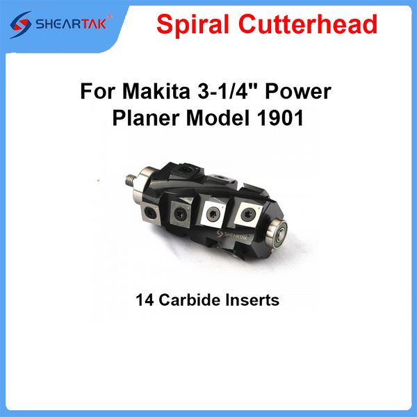 Spiral Cutterhead for Makita  3-1/4" Power Planer Model 1901