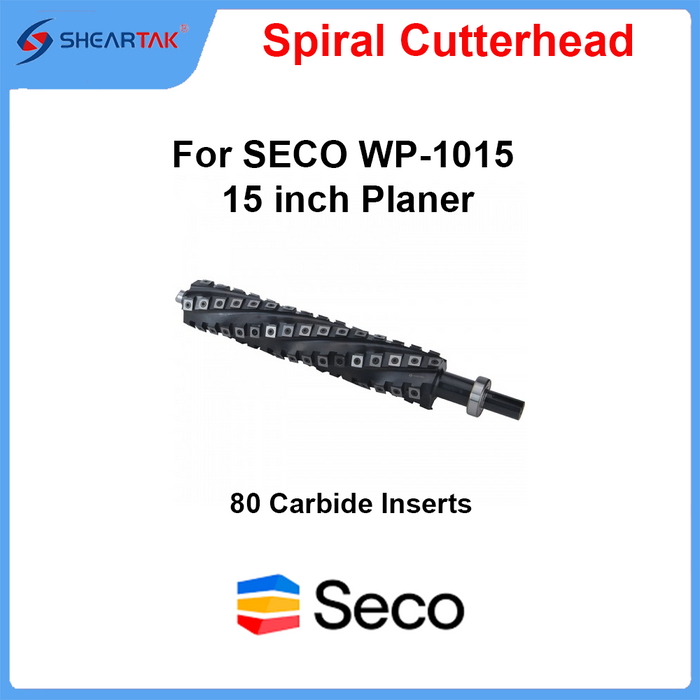 Spiral Cutterhead for SECO WP-1015 15 inch Planer