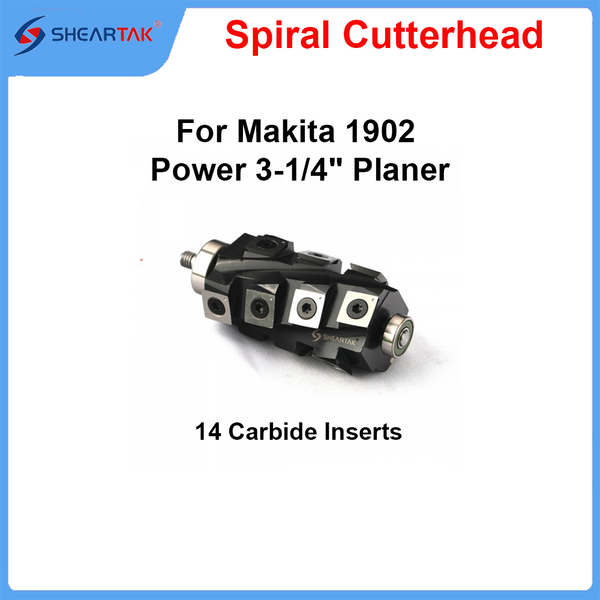 Spiral Cutterhead for Makita 1902 Power 3-1/4" Planer