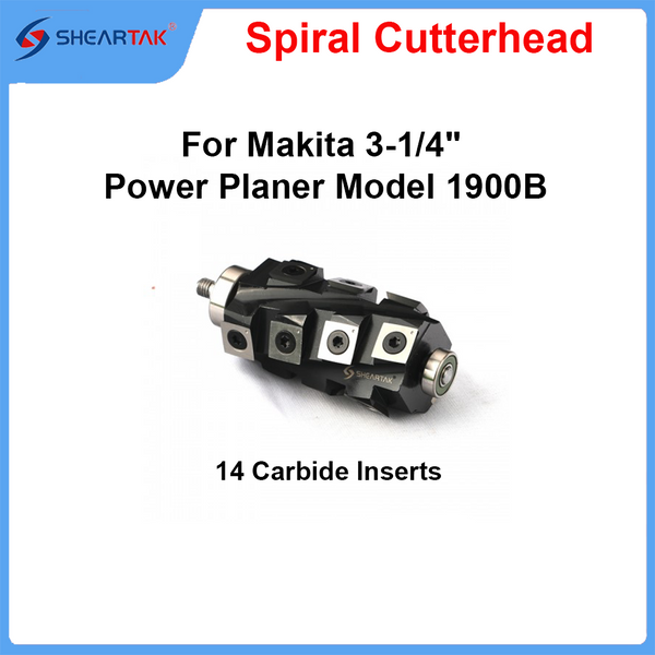 Spiral Cutterhead for Makita  3-1/4" Power Planer Model 1900B