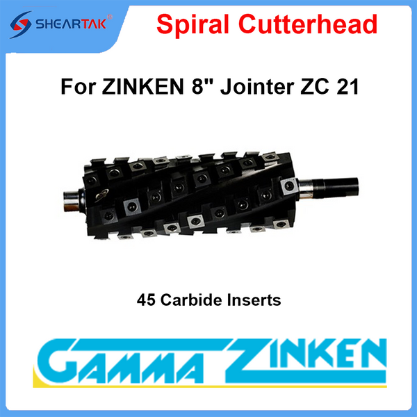 Spiral Cutterhead for ZINKEN 8" Jointer ZC 21