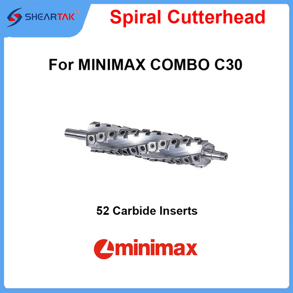 Sheartak Spiral Cutterhead for MINIMAX COMBO C30