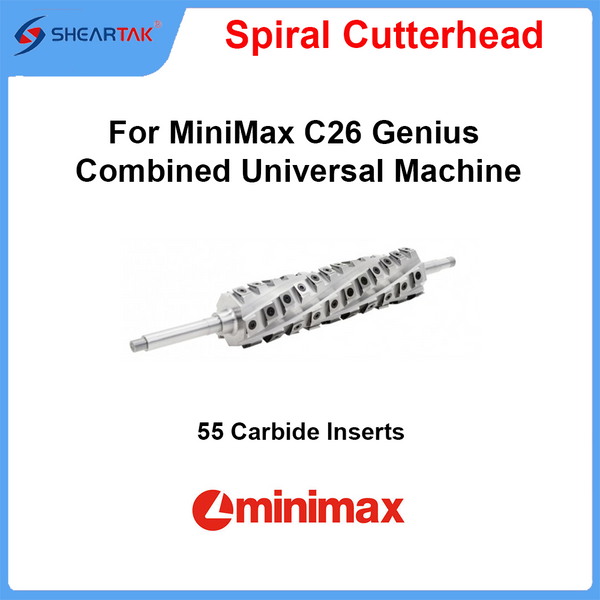 Spiral Cutterhead for MiniMax C26 Genius Combined Universal Machine