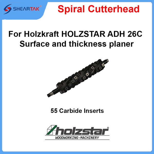 Spiral Cutterhead for Holzkraft HOLZSTAR ADH 26C Surface and thickness planer