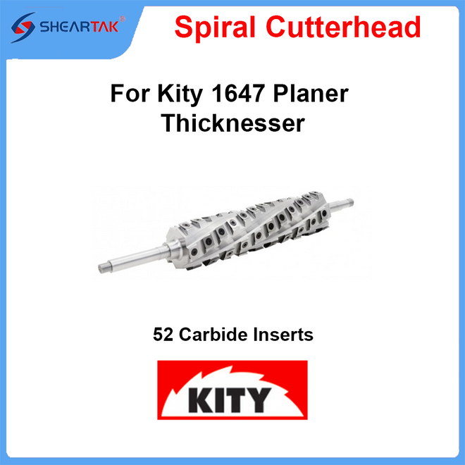 Spiral Cutterhead for Kity 1647 Planer Thicknesser