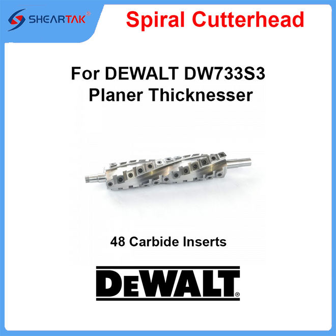 Spiral Cutterhead for DEWALT DW733S3 Planer Thicknesser
