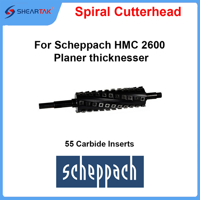 Spiral Cutterhead for Scheppach HMC 2600 Planer thicknesser