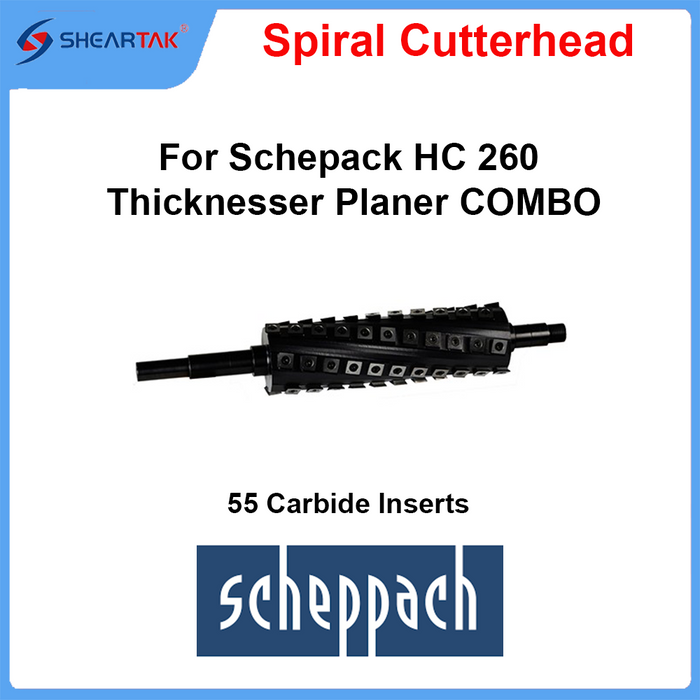 Spiral Cutterhead for Scheppach HC260 Planer Jointer