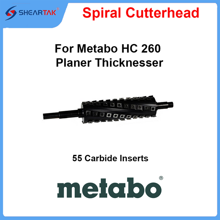 Spiral Cutterhead for Metabo HC 260 Planer