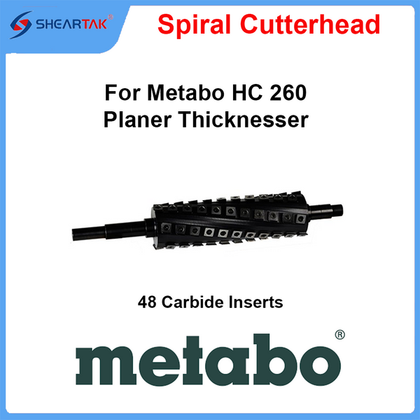 Spiral Cutterhead for Metabo HC 260 Planer Thicknesser