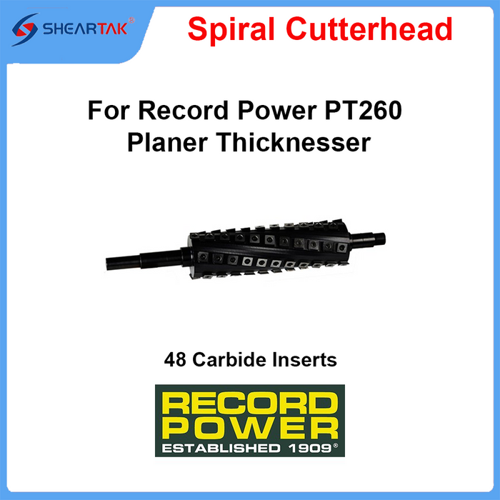 Spiral Cutterhead for Record Power PT260 Planer Thicknesser