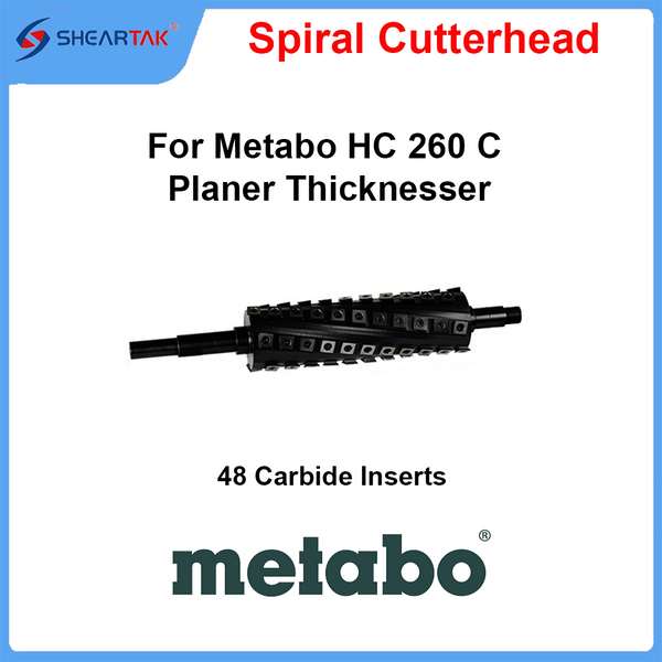 Spiral Cutterhead for Metabo HC 260 C Planer Thicknesser