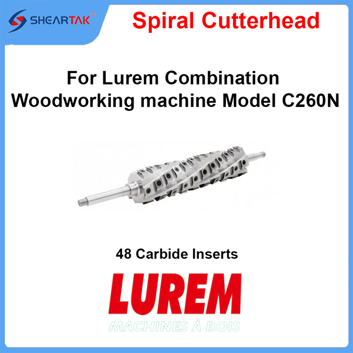 Spiral Cutterhead for Lurem Combination Woodworking machine Model C260N