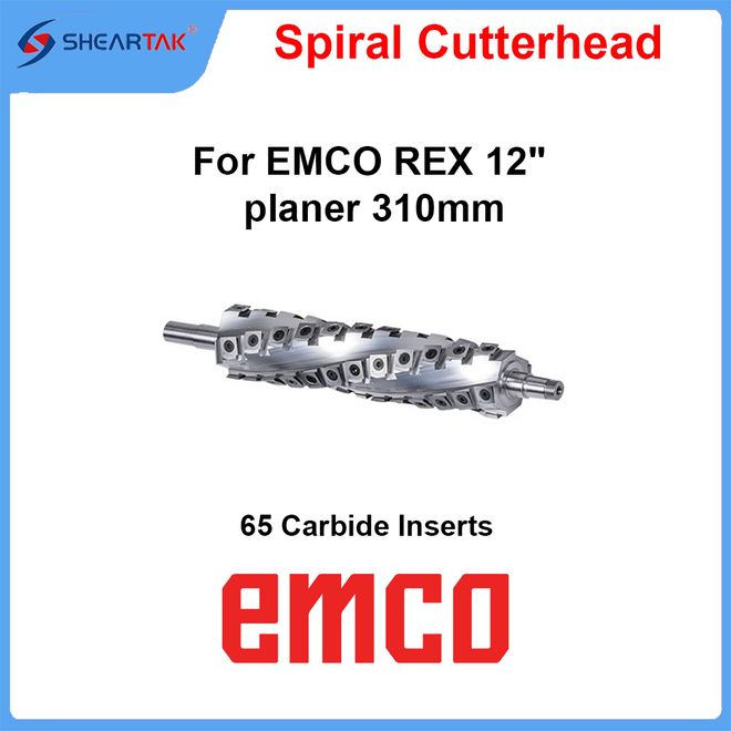Spiral Cutterhead for EMCO REX 12" planer 310mm