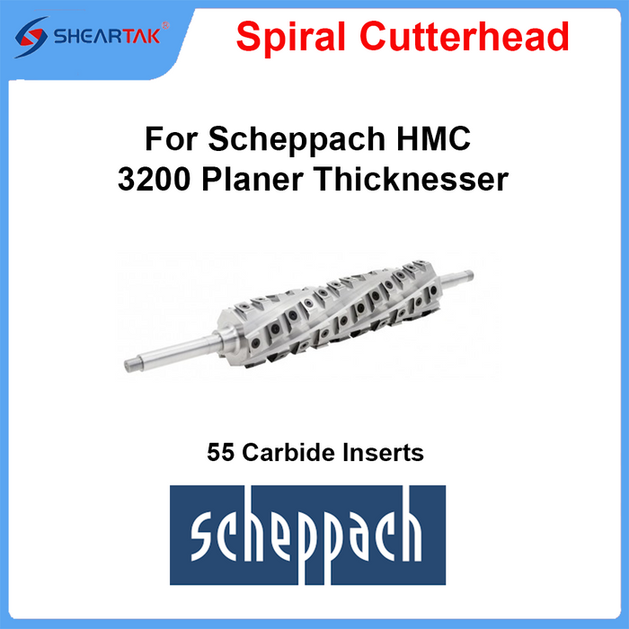 Spiral Cutterhead for Scheppach HMC 3200 Planer Thicknesser
