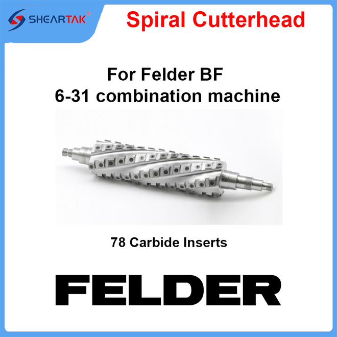 Spiral Cutterhead for Felder BF 6-31 combination machine